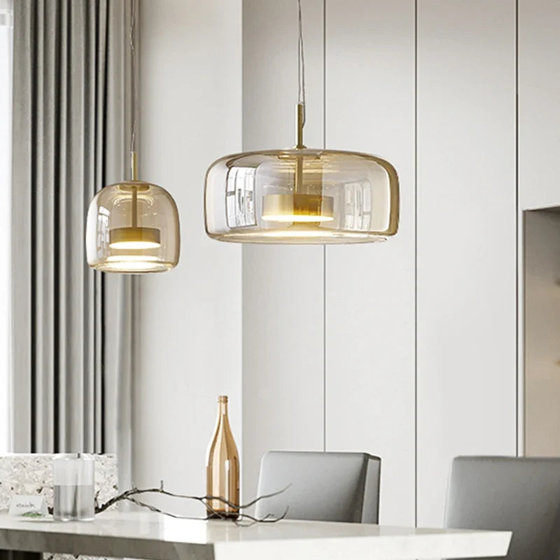 Vibia | Amber Glass Pendant