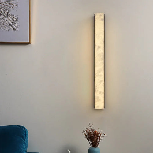Hephaestus | Alabaster & Copper Linear Wall Lamp