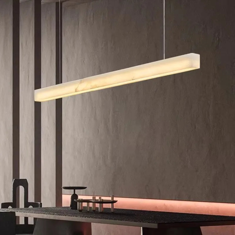 Priscilla |  Alabaster Linear Chandelier
