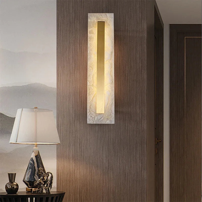 Giulia | Gold  Alabaster Wall Lamp
