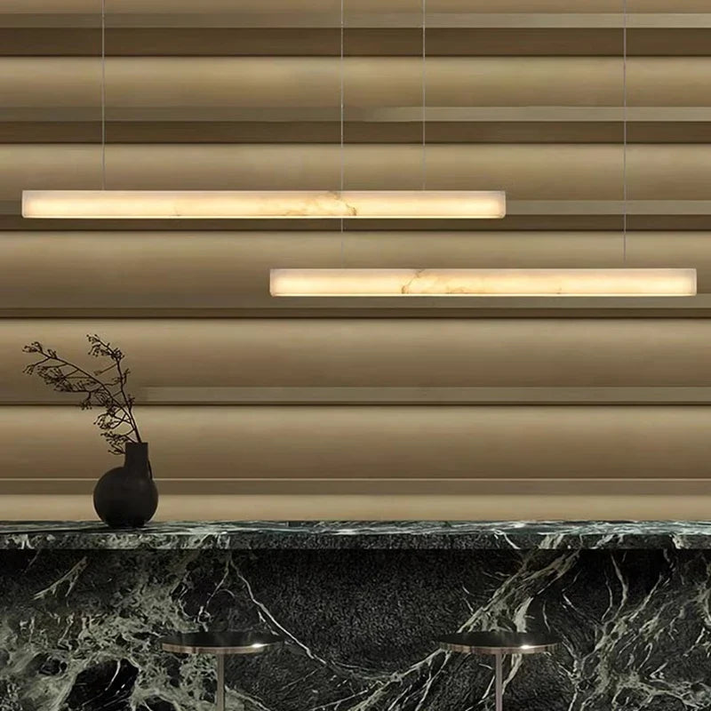 Priscilla |  Alabaster Linear Chandelier