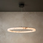 Sigrid | Natural Marble Ring Chandelier
