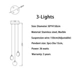 Bernardo | Marble Cascade Chandelier
