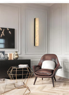 Hephaestus | Alabaster & Copper Linear Wall Lamp
