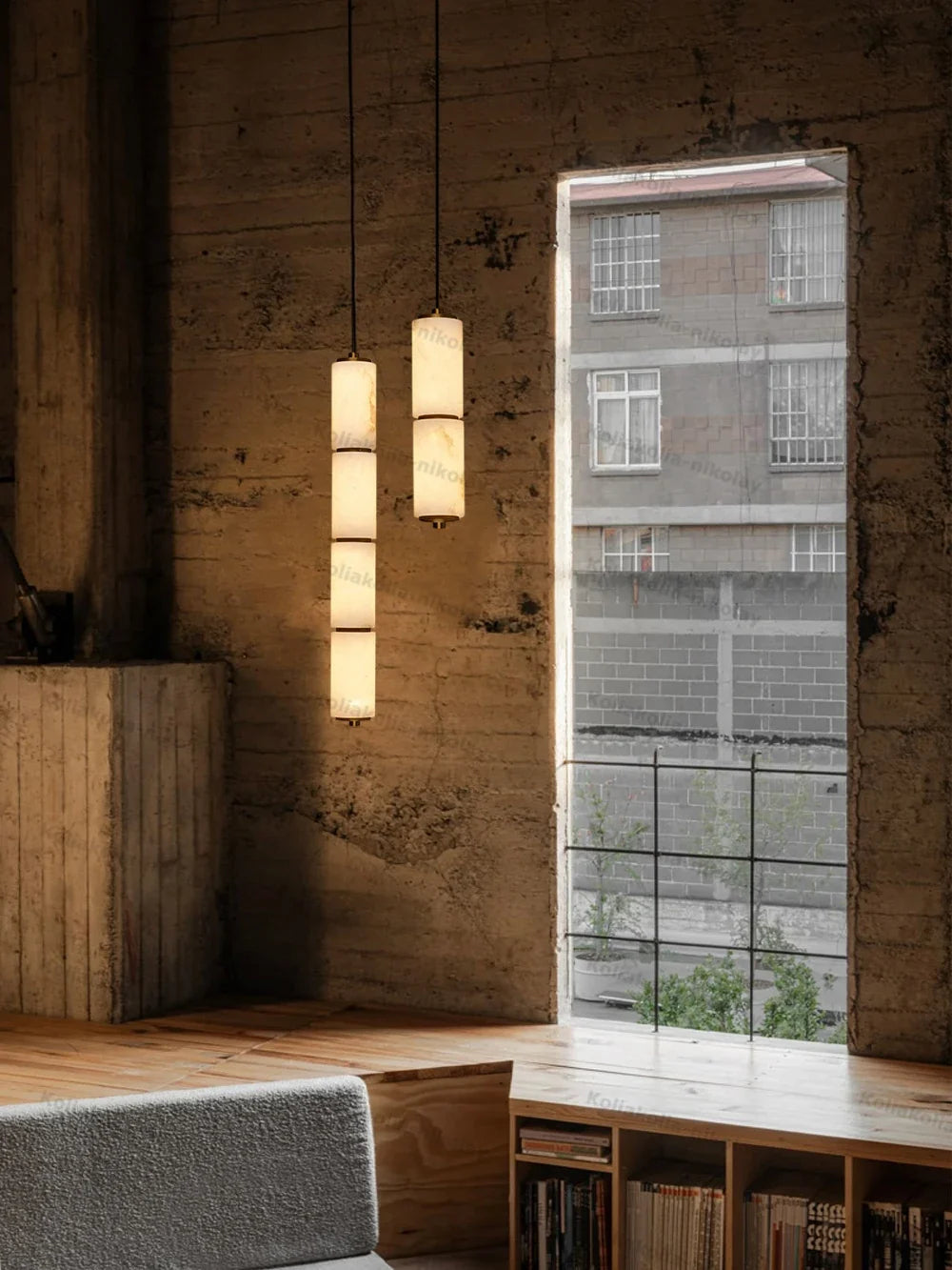 Élise | Linear Alabaster LED Chandelier