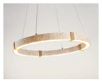 Aro | Circular Travertine Pendant Chandelier