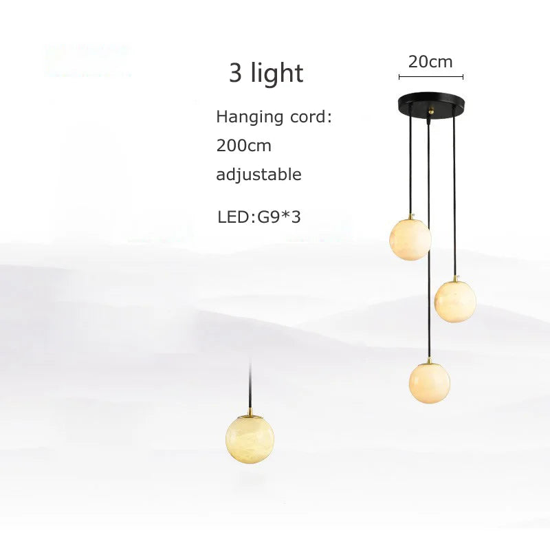 Vasco | Marble Staircase Chandelier