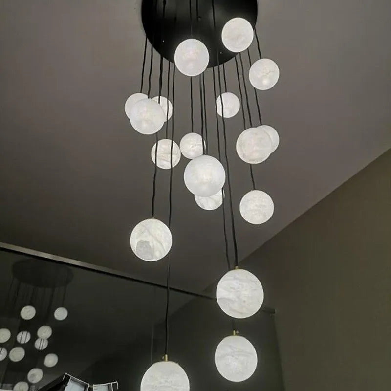 Vasco | Marble Staircase Chandelier