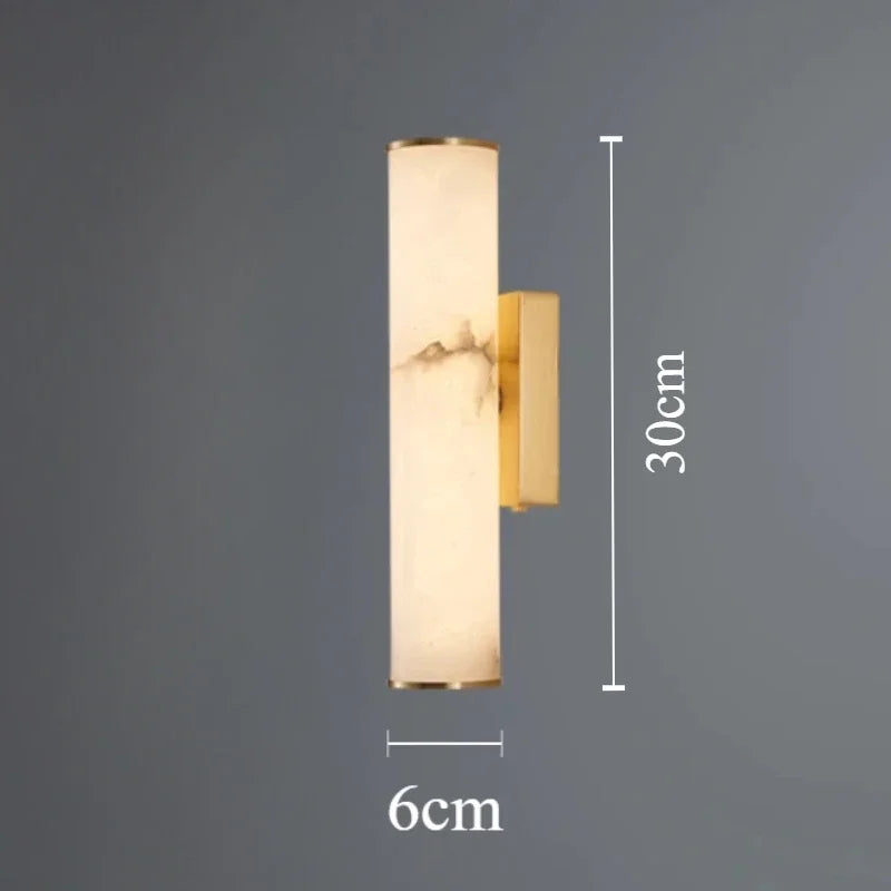 Colette Alabaster & Brass Wall Sconce
