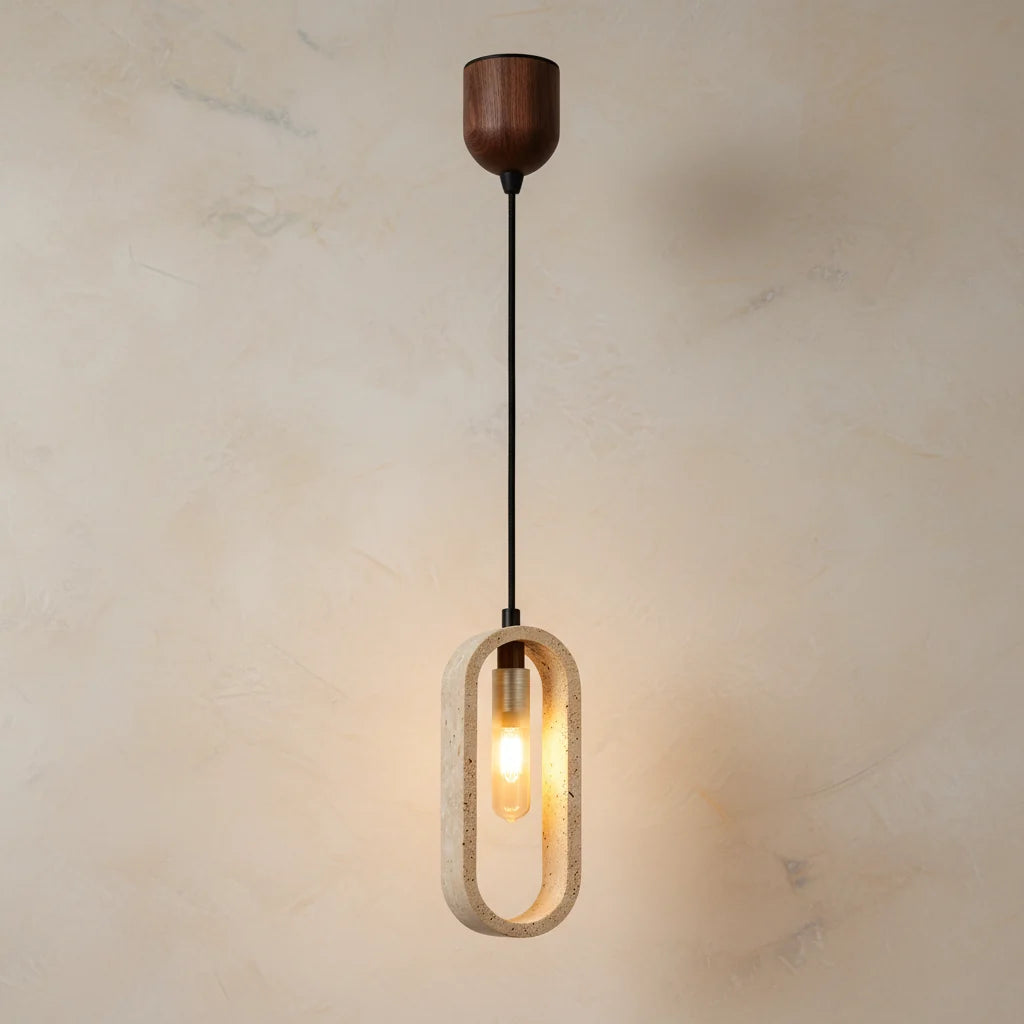 Marisol | Travertine Pendant Light for Dining & Bedside