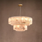 Cosima |  Alabaster and Brass Nordic Chandelier