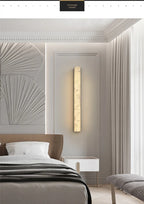 Hephaestus | Alabaster & Copper Linear Wall Lamp