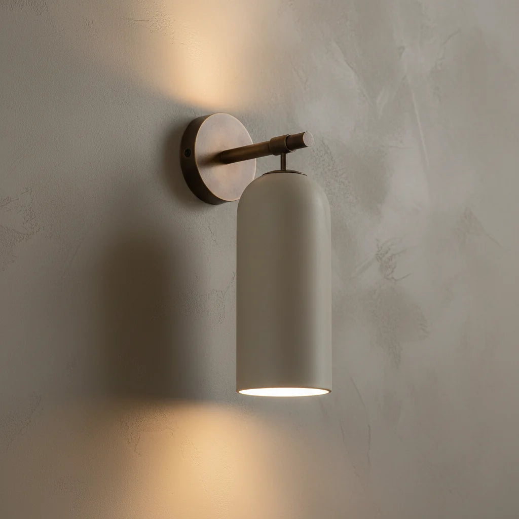 Callista Spanish Alabaster & Copper Wall Light