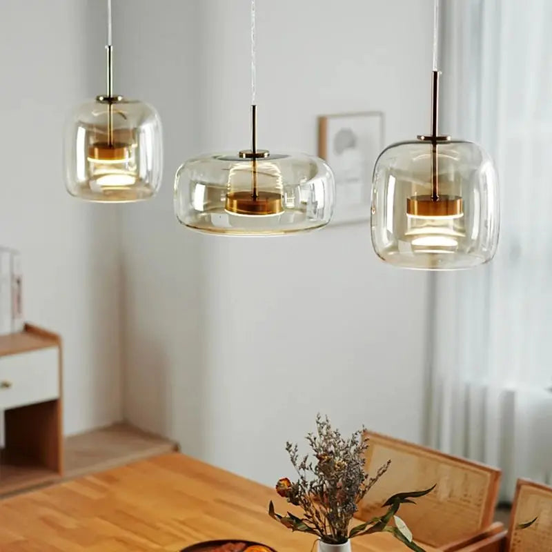 Vibia | Amber Glass Pendant