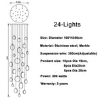 Bernardo | Marble Cascade Chandelier