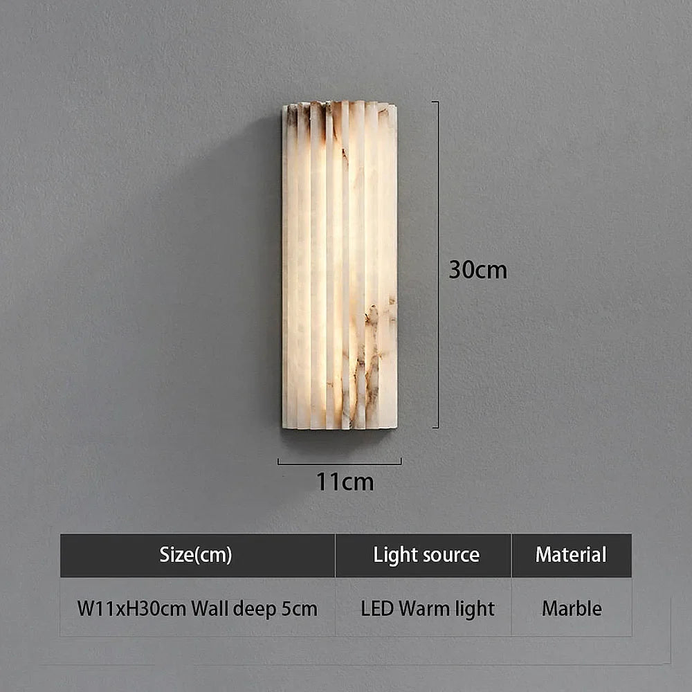 Demeter | Minimalist Marble Bedside Wall Lamp