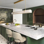 Doré | Long Alabaster Kitchen Island Pendant