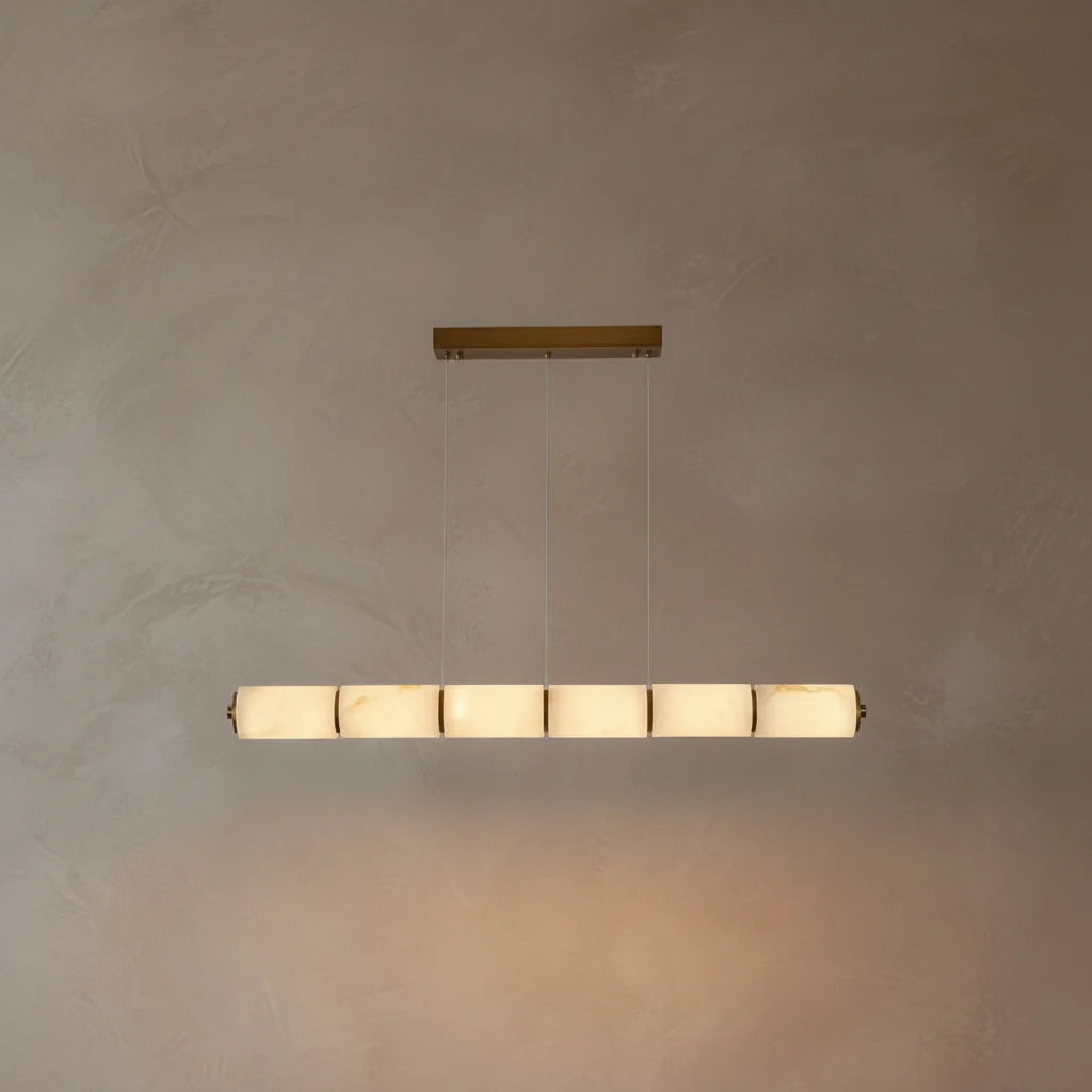 Élise | Linear Alabaster LED Chandelier