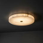 Mosaïque | Spliced Alabaster & Copper Ceiling Lamp