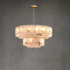 Cosima |  Alabaster and Brass Nordic Chandelier