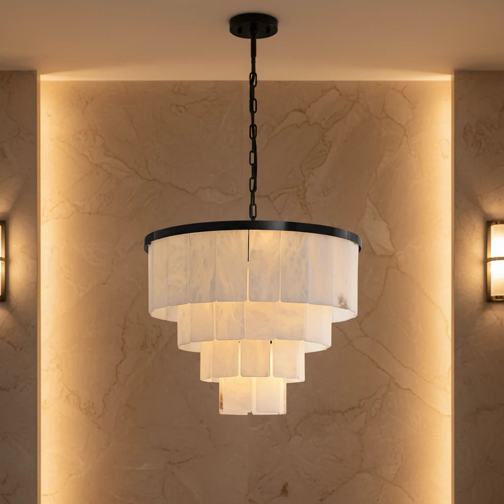 Skadi | Tiered Alabaster Chandelier