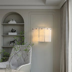 Livia | Alabaster and Gold Copper Wall Light