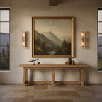 Lattice Glass Wall Sconce 30"