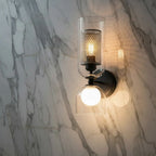 Vitrea Clear Glass Wall Sconce �� product view 3