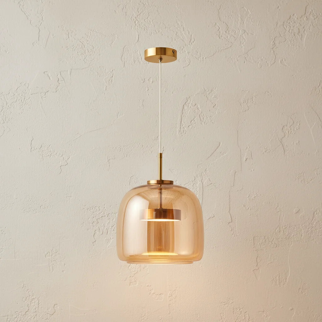 Vibia | Amber Glass Pendant
