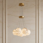 Bianca | Spherical  Alabaster Chandelier