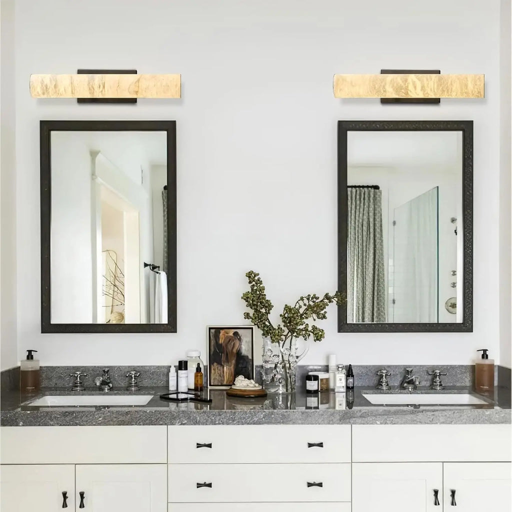 Noir | Cylinder Alabaster Wall Sconce