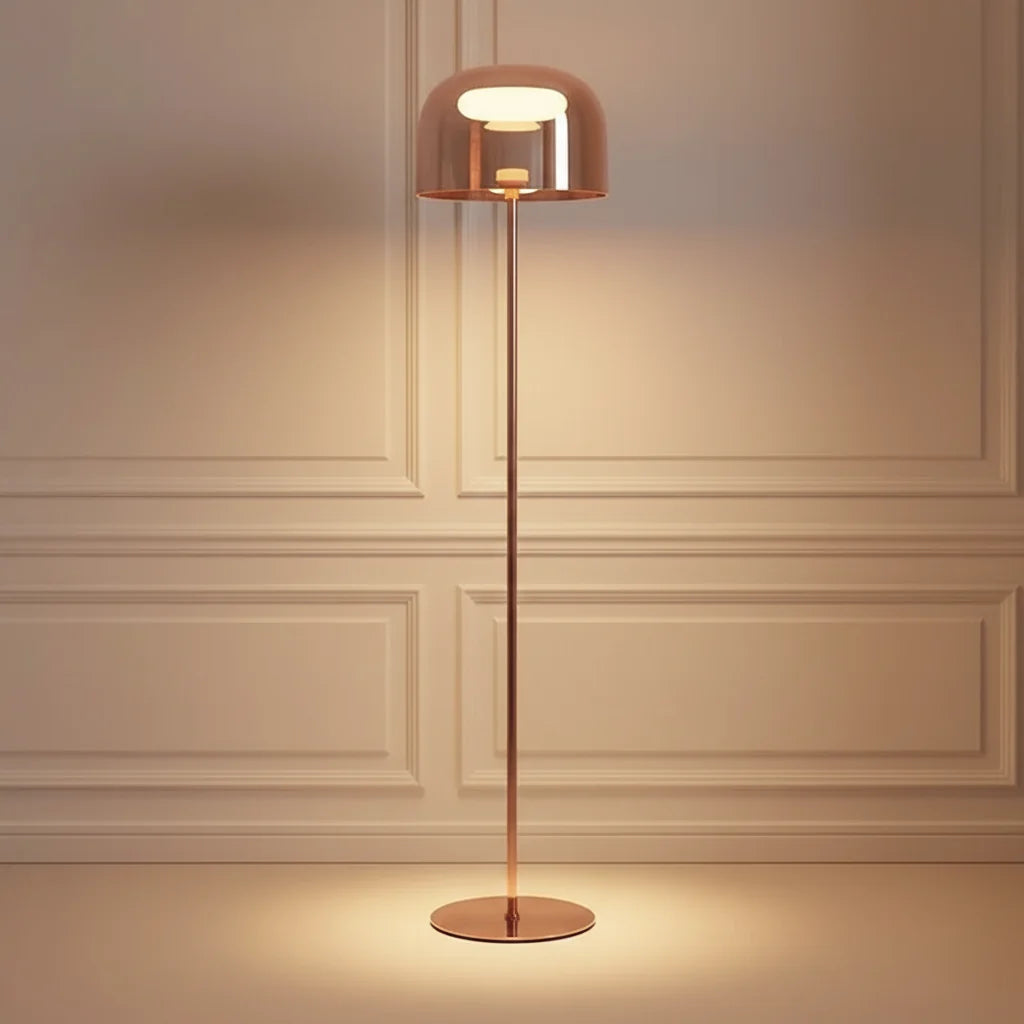 Faustina | Rose Gold Floor Lamp