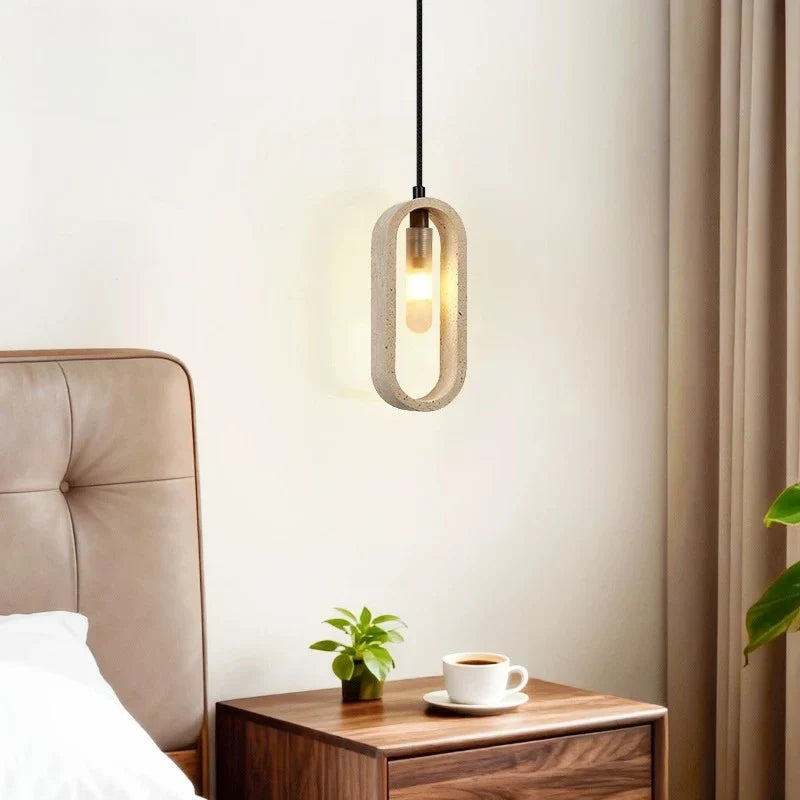 Marisol | Travertine Pendant Light for Dining & Bedside