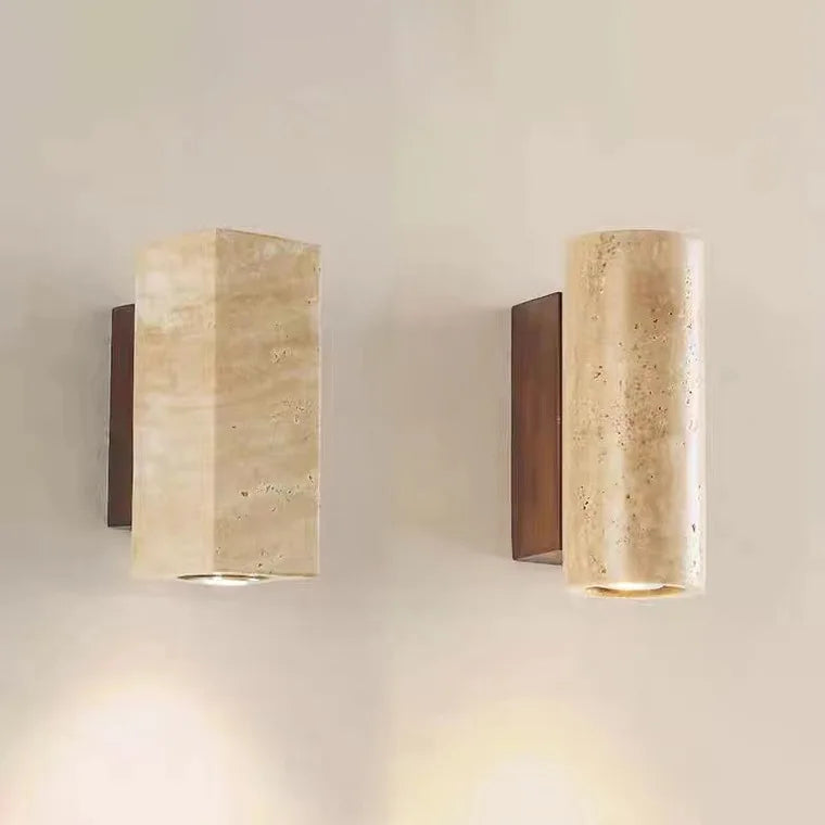 Tierra | Wabi-Sabi Travertine Wall Sconce