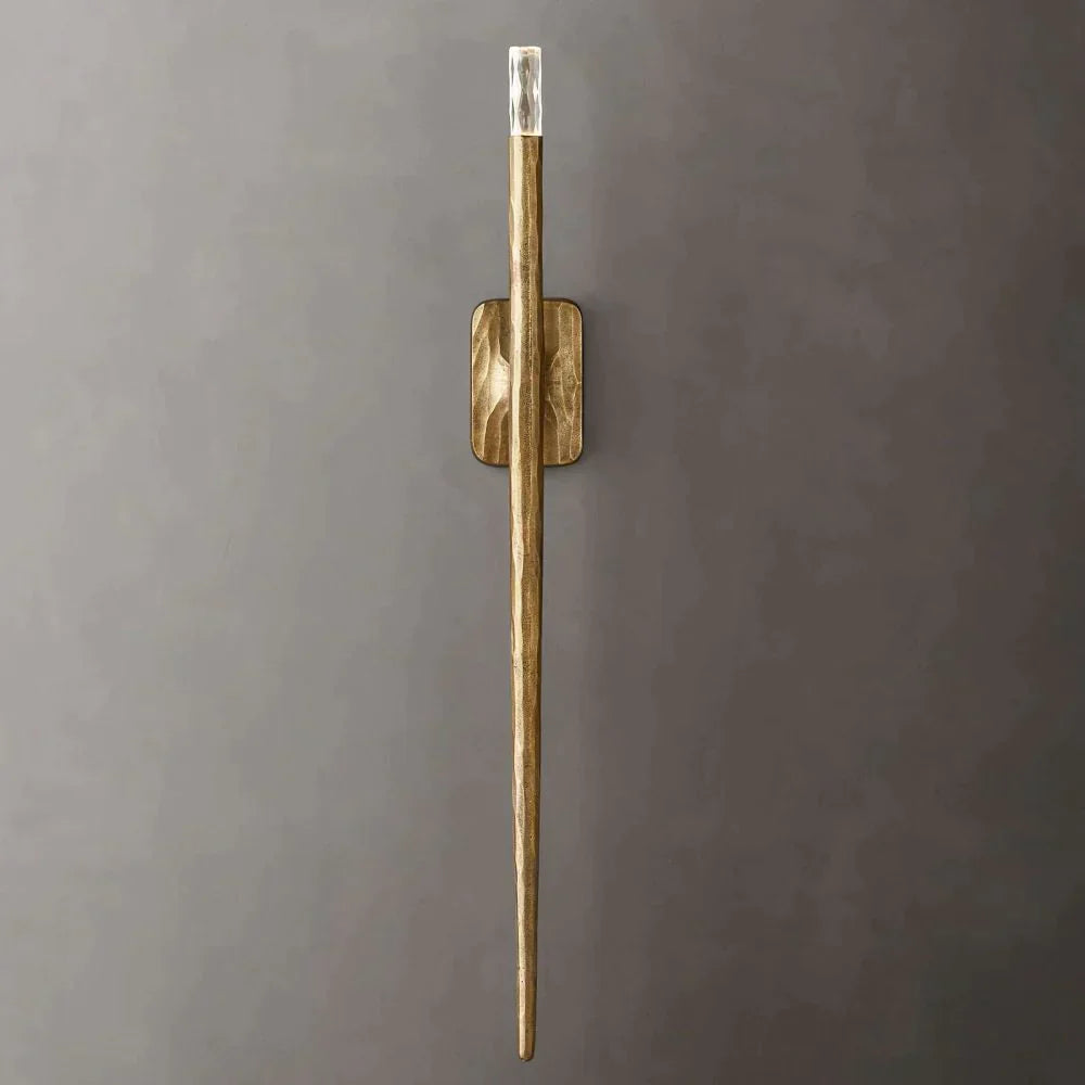 Thaddeus Forged Brass Grand Wall Sconce 20"/36"