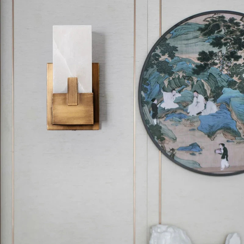 Chiara | Minimalist Alabaster Wall Lamp