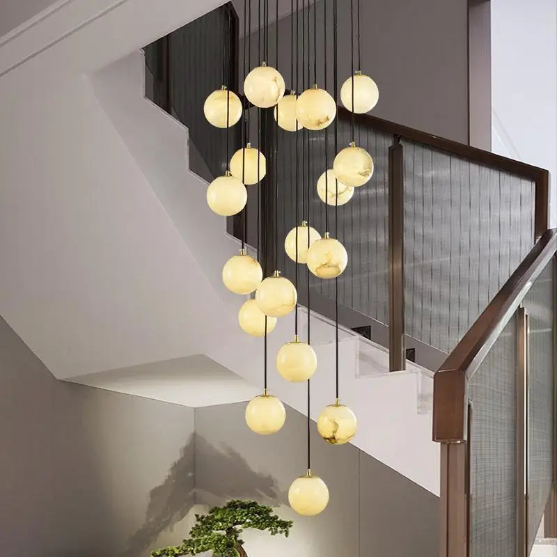 Vasco | Marble Staircase Chandelier