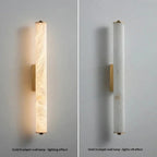 Delos Cylindrical Alabaster Wall Sconce