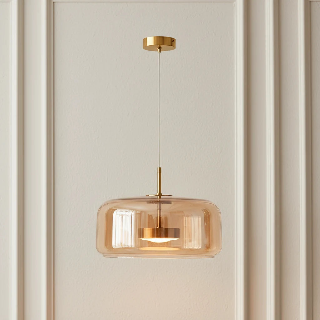 Vibia | Amber Glass Pendant