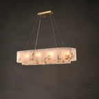 Cosima |  Alabaster and Brass Nordic Chandelier