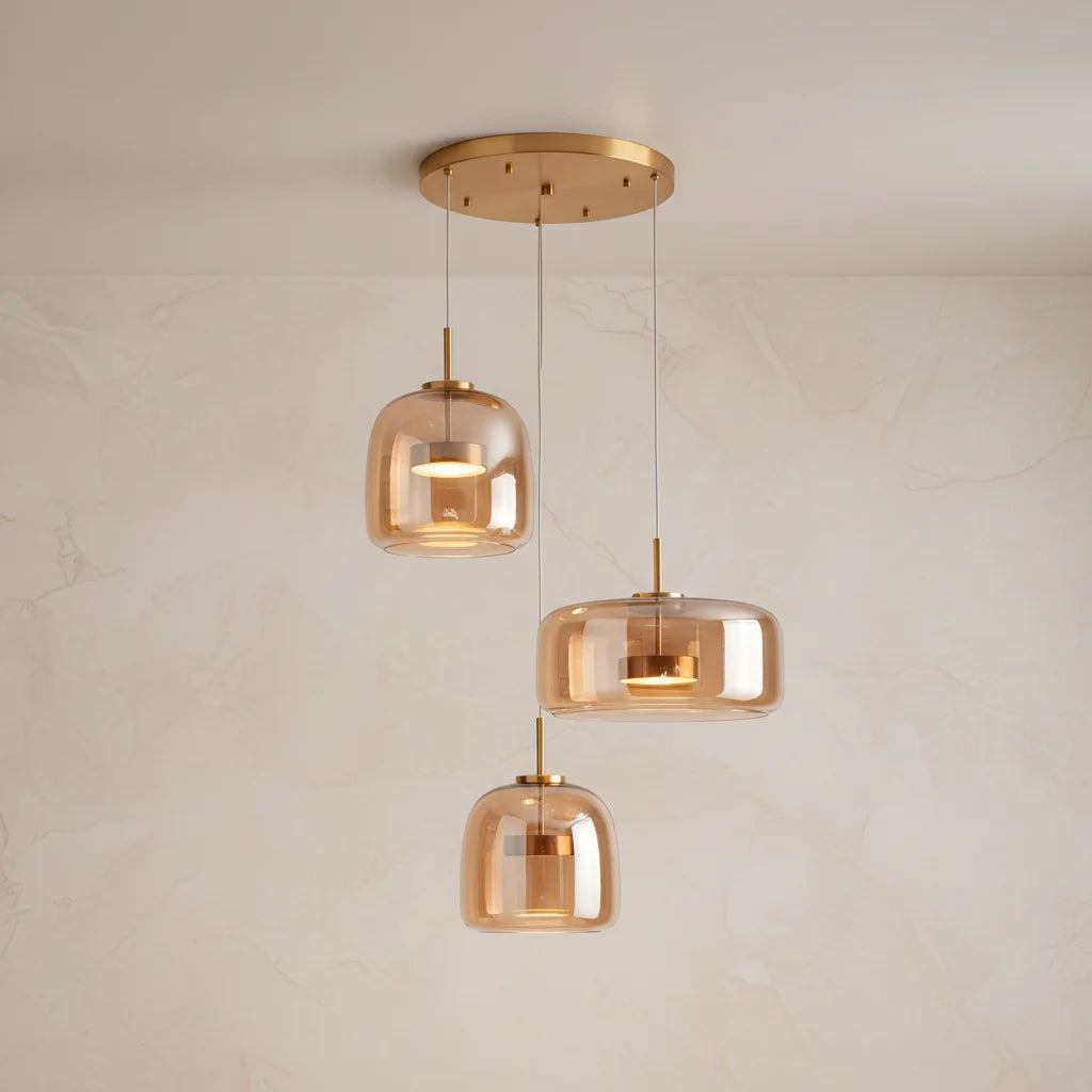 Vibia | Amber Glass Pendant