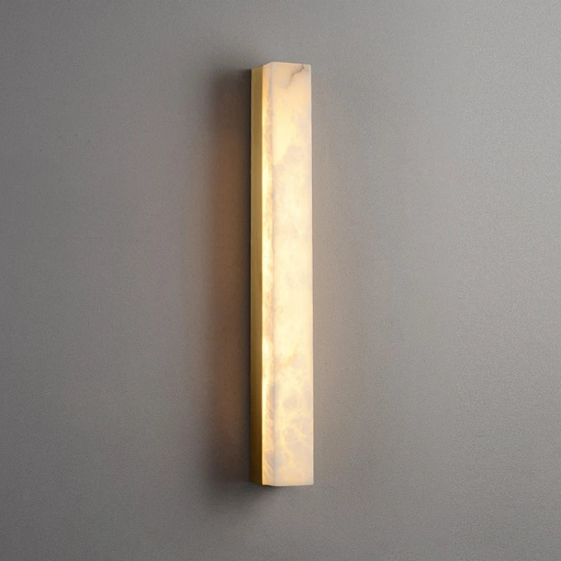 Hephaestus | Alabaster & Copper Linear Wall Lamp