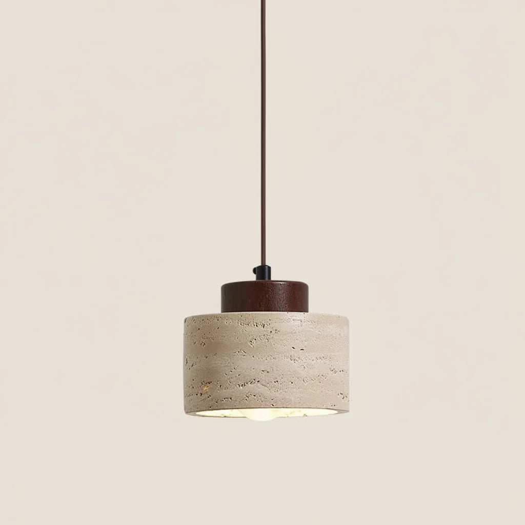 Nogal | Mini Travertine Pendant Light