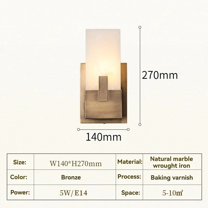 Chiara | Minimalist Alabaster Wall Lamp