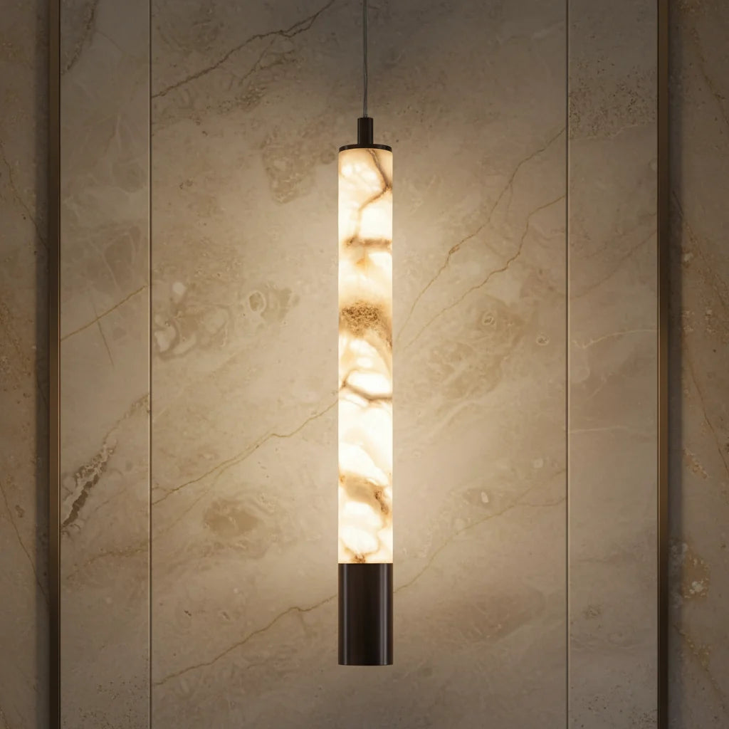 Serafina | Marble Pendant Light with Spotlight