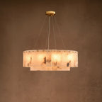 Cosima |  Alabaster and Brass Nordic Chandelier