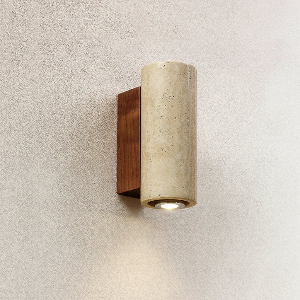 Tierra | Wabi-Sabi Travertine Wall Sconce
