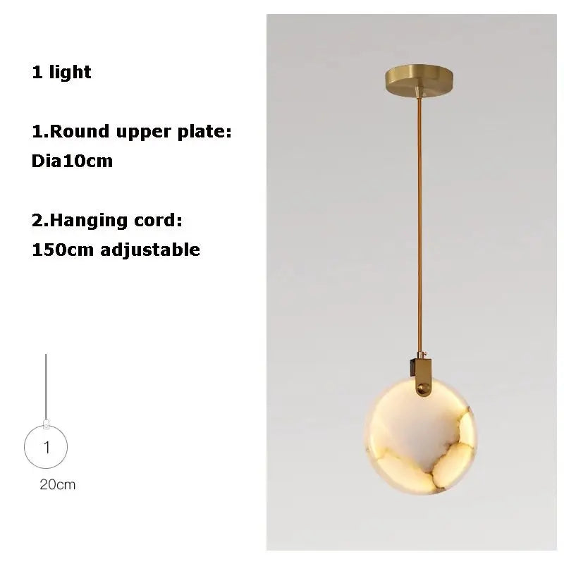 Bernardo | Marble Cascade Chandelier