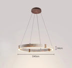 Aro | Circular Travertine Pendant Chandelier