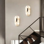 Fiorella | Brass and Marble Designer Sconce